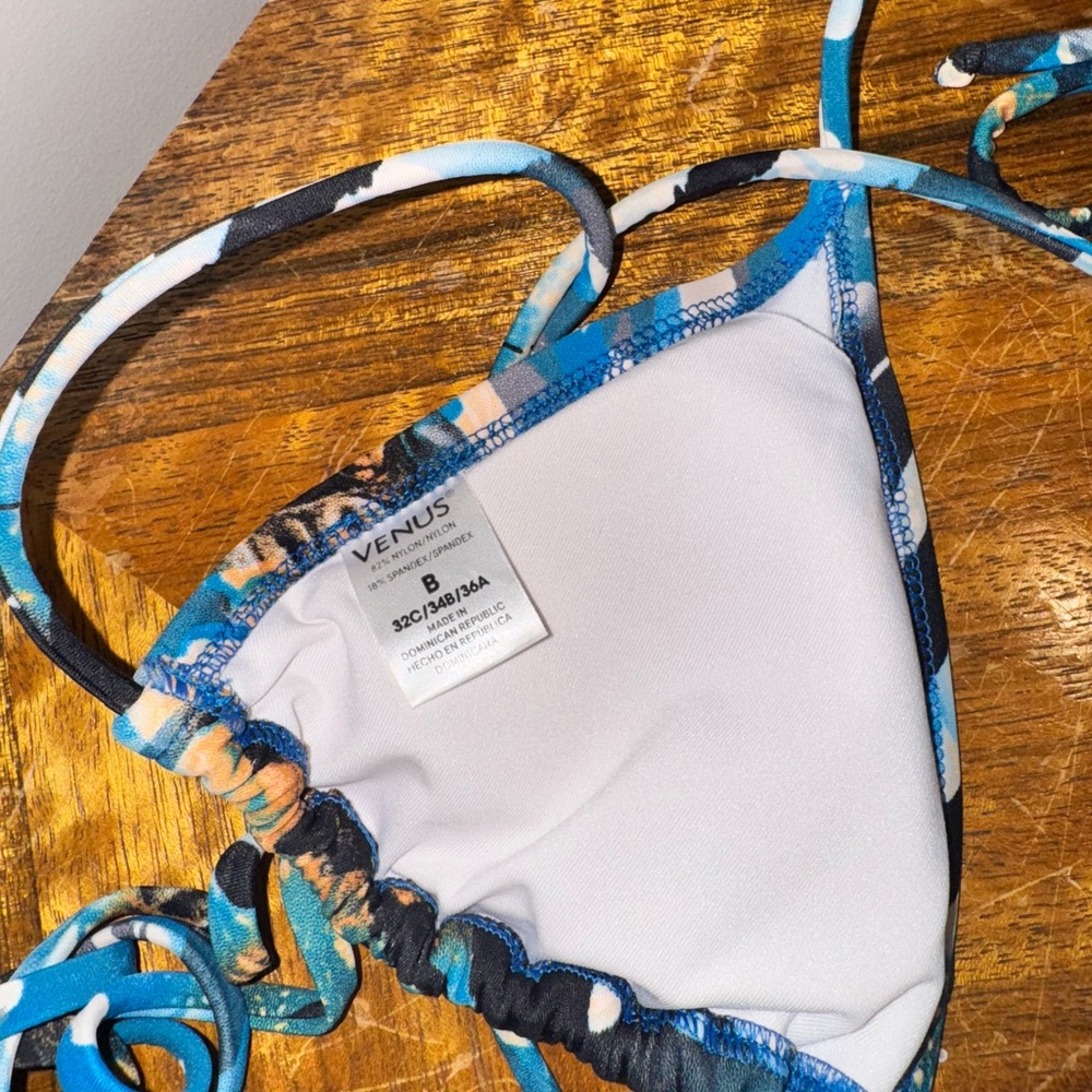 VENUS Blue and Black Abstract Bikini - Picture 5 of 5